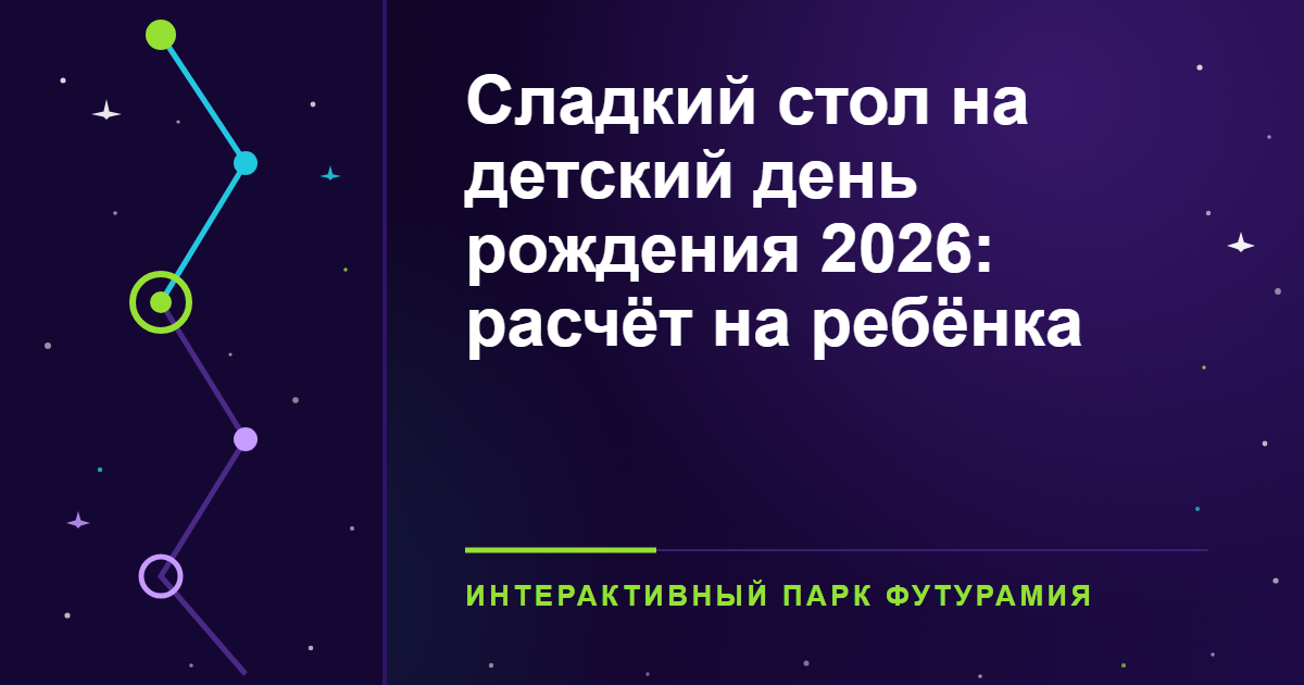Сладкий стол на детский день рождения 2026: расчёт на ребёнка
